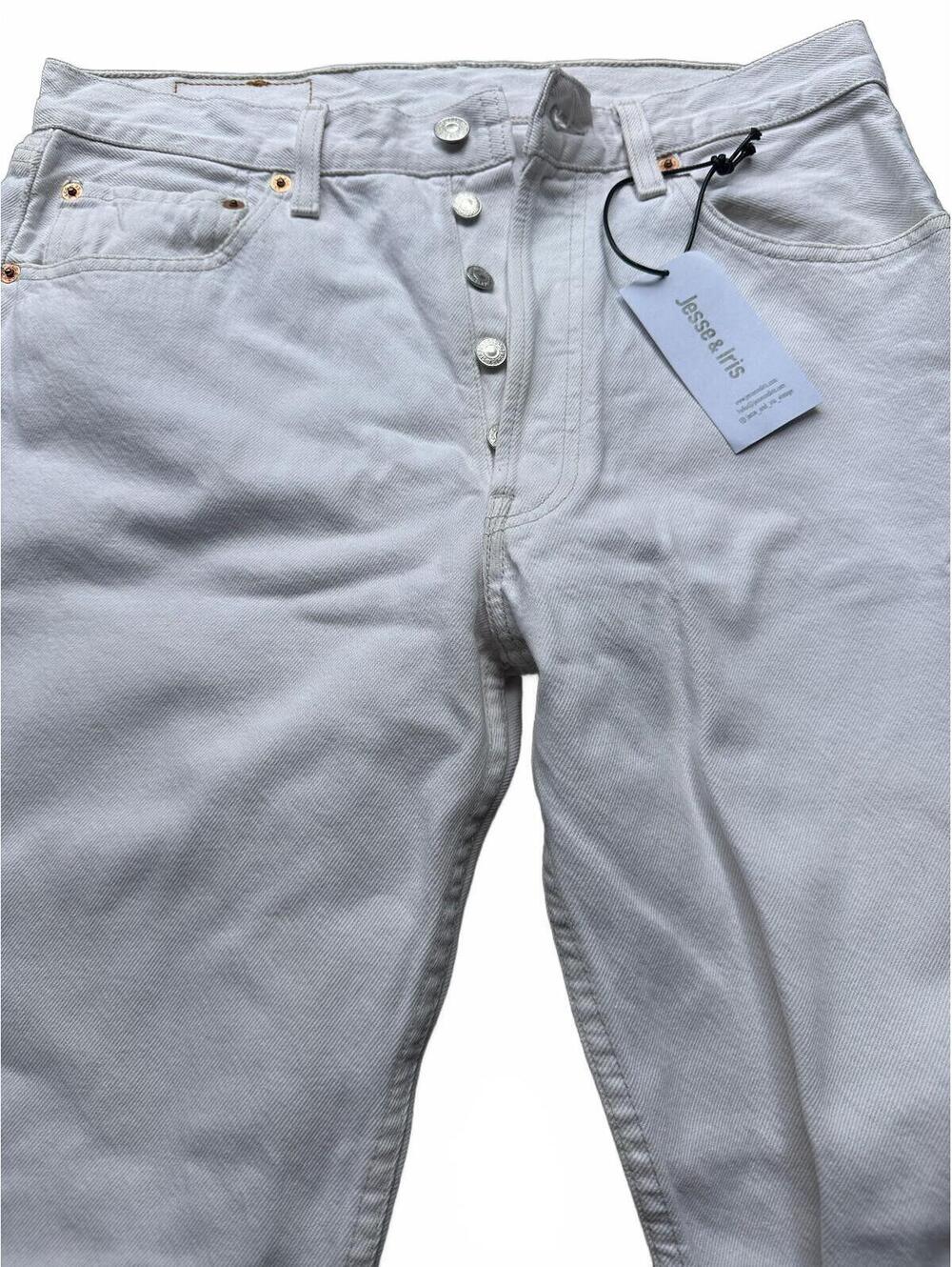 Levi's 501 White Jeans W31 L30 Button Fly Straight Leg